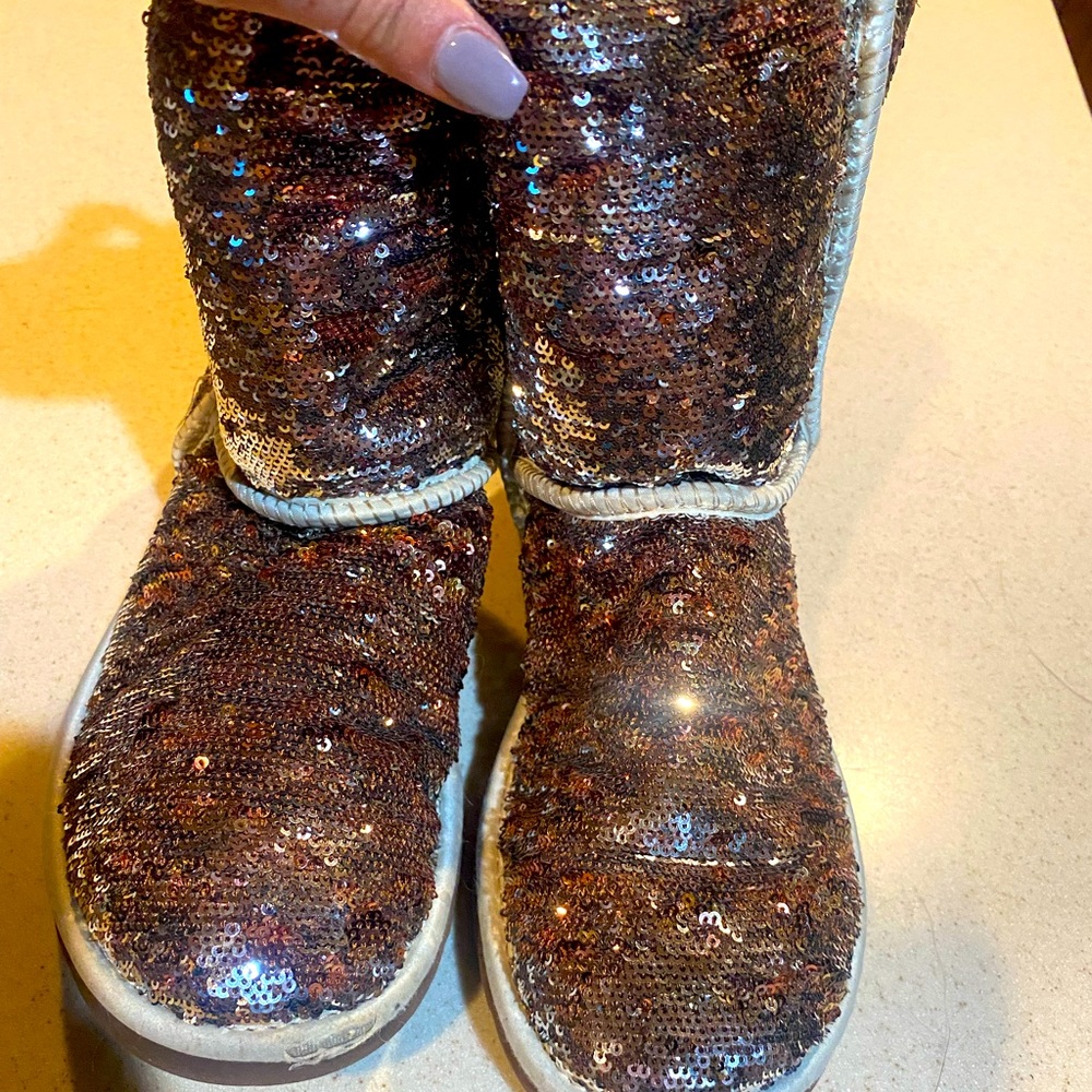 Ugg classic sparkley sequin boots